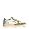 Autry Vintage Inspired Low-top Sneakers With Textured Accents In Multi