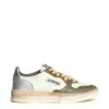 Autry Vintage Inspired Low-top Sneakers With Textured Accents In Multicolor