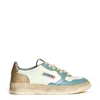 Autry Womens Medalist Brand-embroidered Suede Low-top Trainers Beige Comb In Neutrals