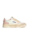 Autry Vintage Lace-up Low-top Sneakers With Retro Accents In Multi