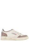 Autry Super Vintage Low Sneakers In Burn And Silver In Neutral