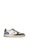 Autry Colorblock Low-top Sneakers With Lace-up Front And Signature Details In Neutral