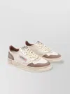 Autry Super Vintage Low Sneakers In Burn And Silver In Multi