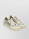 Autry Vintage Low-top Leather And Mesh Sneakers In Multi