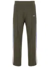 Autry Olive Green Knitted Viscose Joggers In Green
