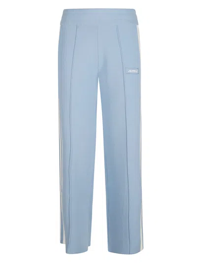 Autry Viscose Blend Sports Trousers In Azure