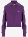 Autry Cropped Tennis-style Jacket With Contrasting Stripes And Logo