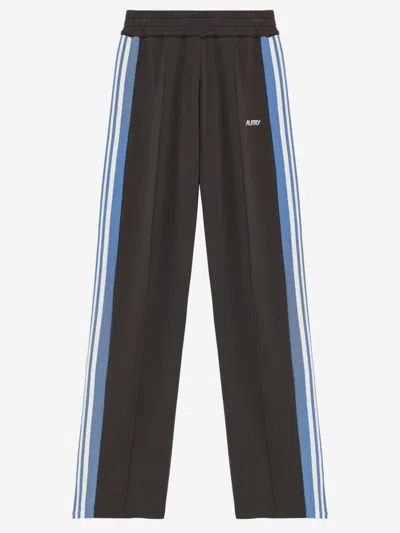 AUTRY VISCOSE BLEND TROUSERS WITH LOGO