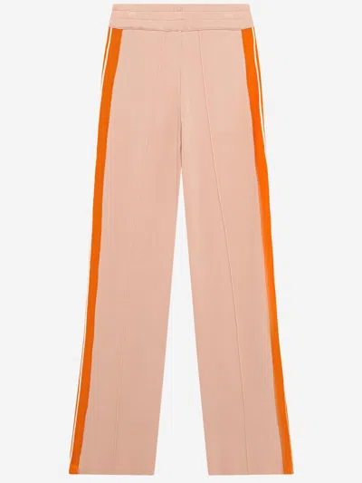 Autry Viscose Blend Trousers With Logo In Pink