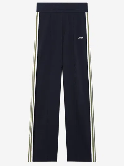 Autry Viscose Knit Jogging Pants In Black