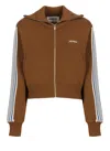 Autry Logo-patch Jacket In Brown