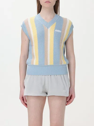 Autry Knitted Vest In Multicolored Cotton