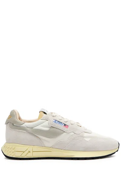 Autry Whirlwind Runner Panelled Canvas Sneakers In White