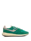 Autry Supervintage Sneaker With Rubber Sole And Suede Panels