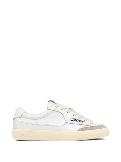 Autry Woman Windscape Low Sneakers In Leather White Sclw Uk01 In Multi