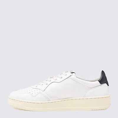 Autry White And Black Leather Sneakers