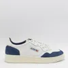 Autry Medalist Low White Low Top Sneakers With Side Logo Detail In Leather And Suede Man