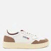 Autry Medalist Low Sneakers In Goatskin And Suede In Multi