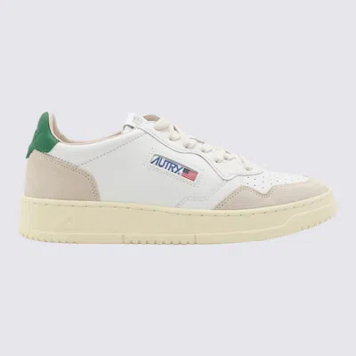 Autry White And Green Leather Sneakers