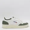 Autry Medalist Low White Leather And Suede Bottle Sneakers In Multi