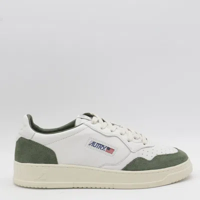 AUTRY WHITE AND GREEN SNEAKERS