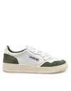 Autry Medalist Low White Leather And Suede Bottle Sneakers In Multi
