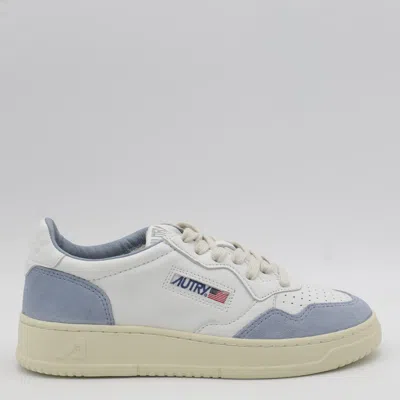 Autry White And Light Blue Sneakers