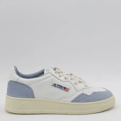 AUTRY AUTRY WHITE AND LIGHT BLUE SNEAKERS