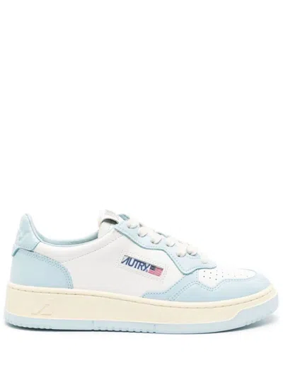 Autry Canva-panels Low-top Sneakers In Blue