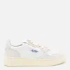 Autry White And Light Grey Leather Medalist Low Sneakers
