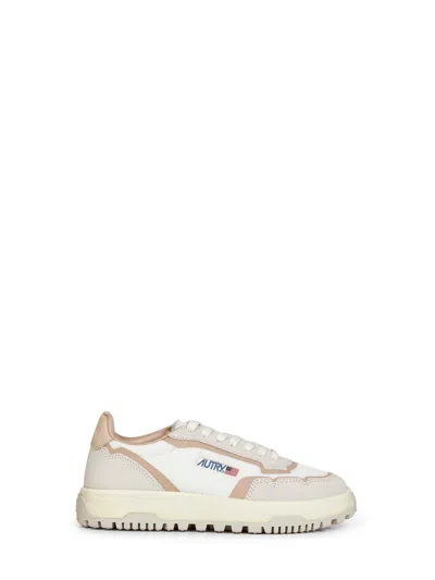 Autry White And Sand Wildpace Low Sneakers In Multi