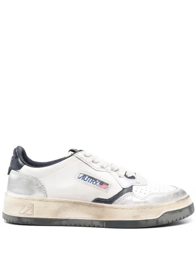 Autry Medalist Super Vintage Sneakers In Silver