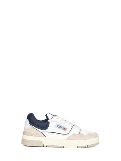 Autry White And Space Blue Clc Low Sneakers In Multi