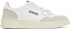 Shop Autry White & Taupe Medalist Low Sneakers In Leat/suede White