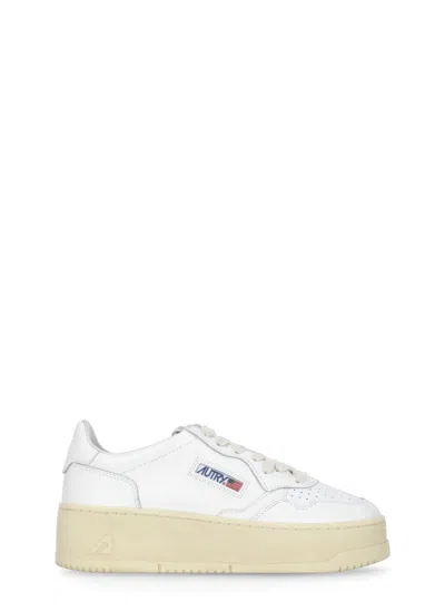 Autry White  Leather Sneakers