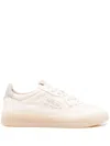 Autry Ivory Sneakers With Design And Cushioned Sole In White