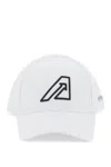 Autry White Cap With Logo In White