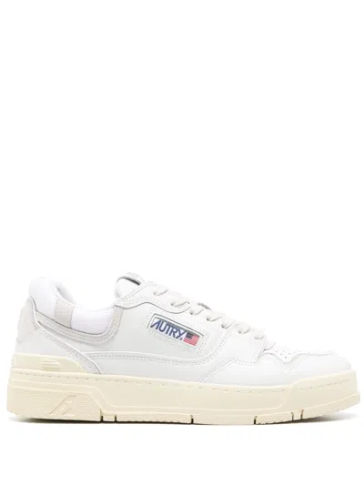 AUTRY WHITE CLC LEATHER SNEAKERS