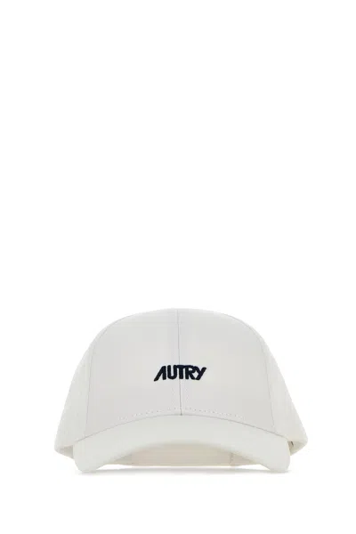 Autry White Cotton Baseball Cap
