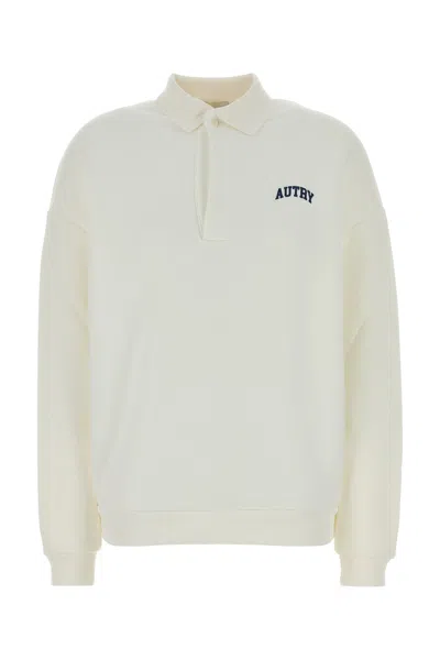 Autry White Cotton Polo Shirt
