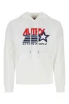 Autry Logo Print Brushed Cotton Hoodie