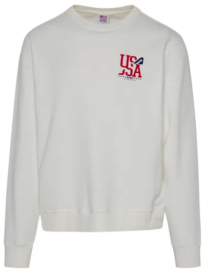 Autry Man Sweatshirt White Size Xl Cotton