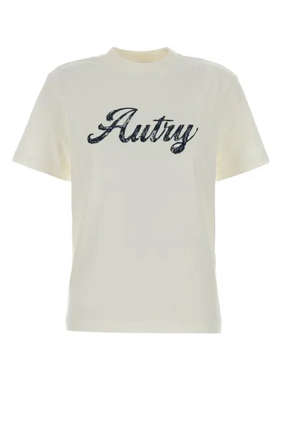 Autry Logo Cotton T-shirt In White