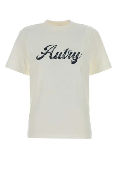 AUTRY AUTRY WHITE COTTON T-SHIRT