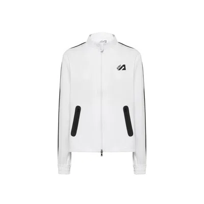 AUTRY AUTRY WHITE ELASTANE SHELL WOMEN'S JACKET