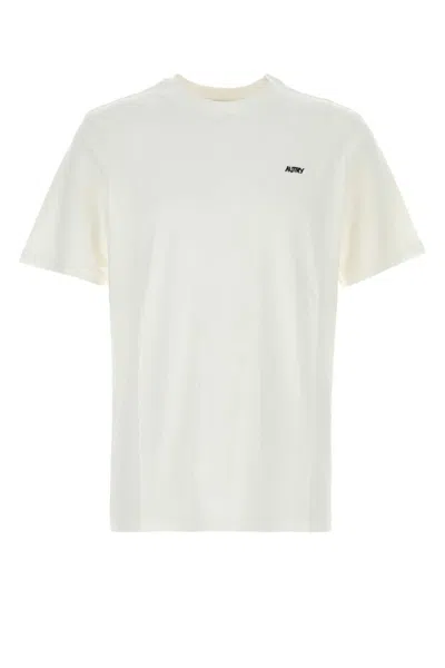Autry White Embroidery Logo T-shirt