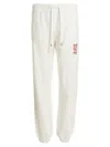 Autry Drawstring Waist Lightweight Cotton Icon Joggers In White