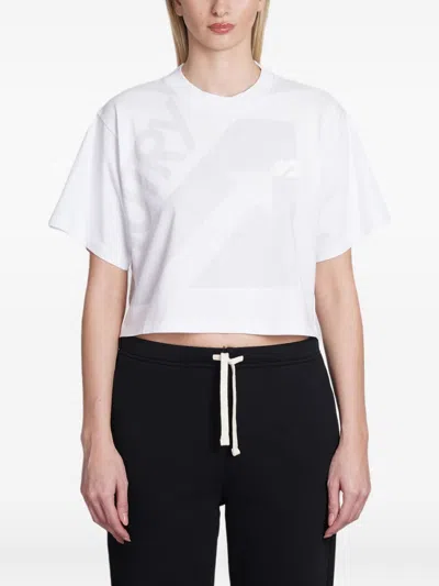 Autry White Graphic Print Cotton T-shirt