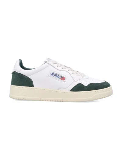 Autry White Green Low Top Sneakers