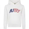 Autry White Hoodie For Kids With Logo In White